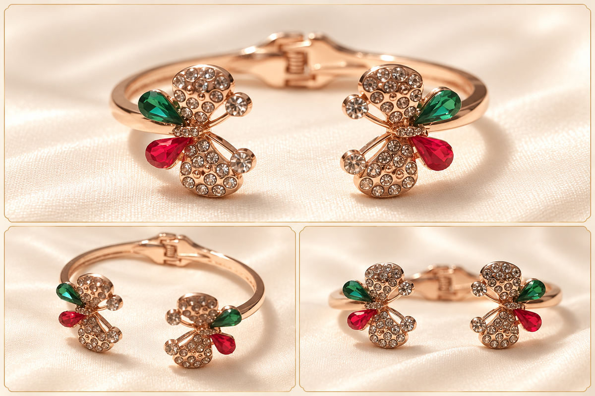 Butterfly Crystal Cuff