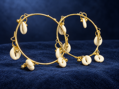 Golden Shell Bangles (8 piece)