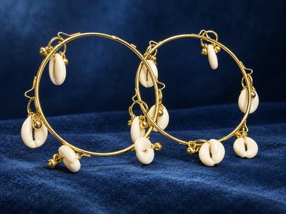Golden Shell Bangles (8 piece)