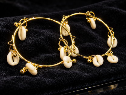 Golden Shell Bangles (8 piece)