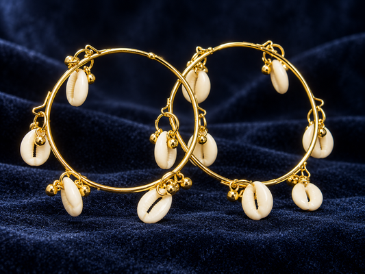 Golden Shell Bangles (8 piece)