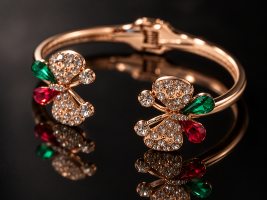 Butterfly Crystal Cuff