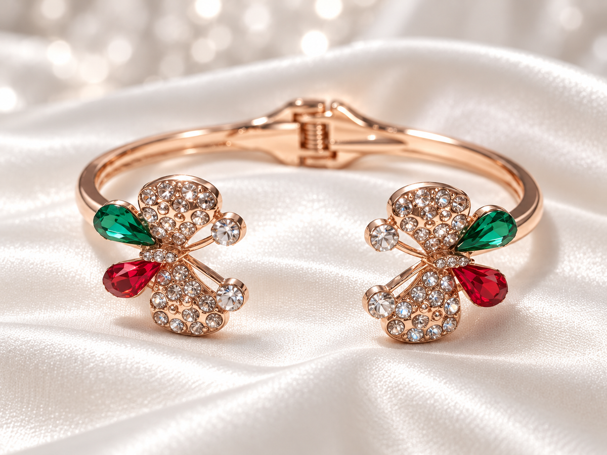 Butterfly Crystal Cuff