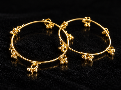Golden Ghungroo Charm Bangles