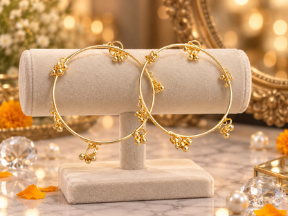 Golden Ghungroo Charm Bangles
