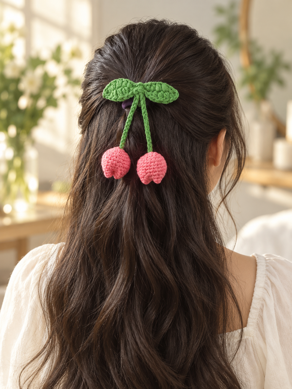 Handmade Crochet Tulip Hair Tie – Rizqaan